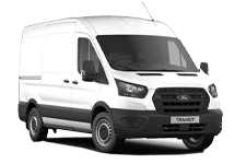 Van Hire Durham - White Ford Transit Medium Wheel Base - Van hire Durham